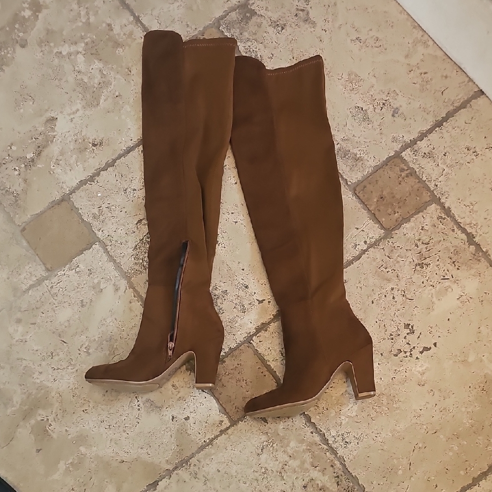Brown Over-the-Knee Boots